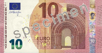 Nieuwe tien euro 2014 (klik voor grote weergave)